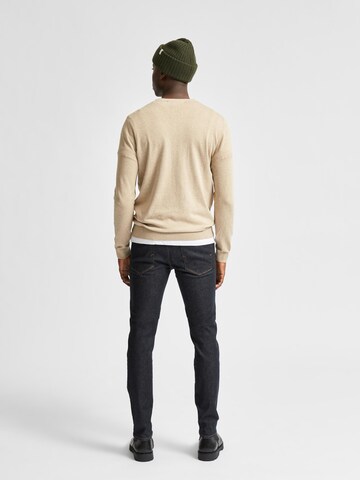 SELECTED HOMME - Ajuste regular Jersey 'Berg' en beige