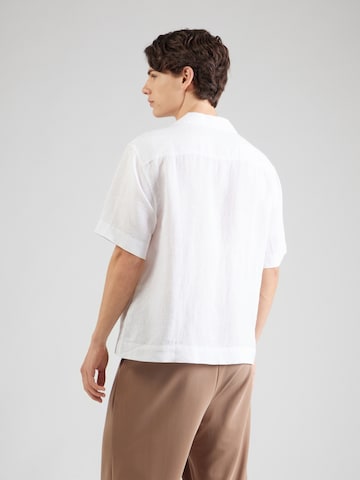 Abercrombie & Fitch Comfort fit Button Up Shirt in White