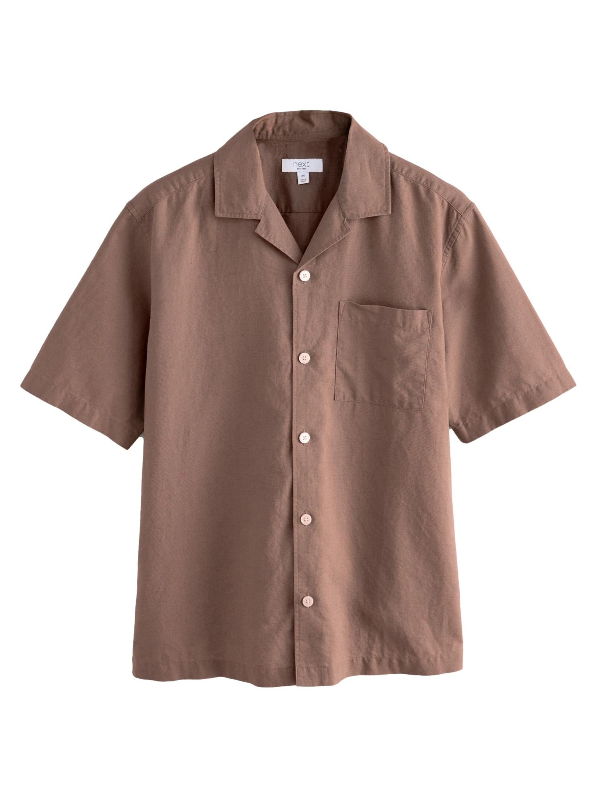 Next Средняя посадка Рубашка в Коричневый: спереди