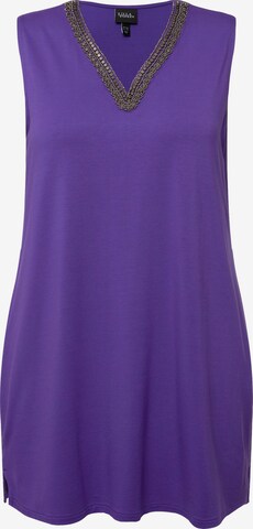 Ulla Popken Knitted Top in Purple: front