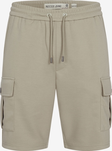 INDICODE JEANS Cargobroek 'Nezzo' in Grijs: voorkant