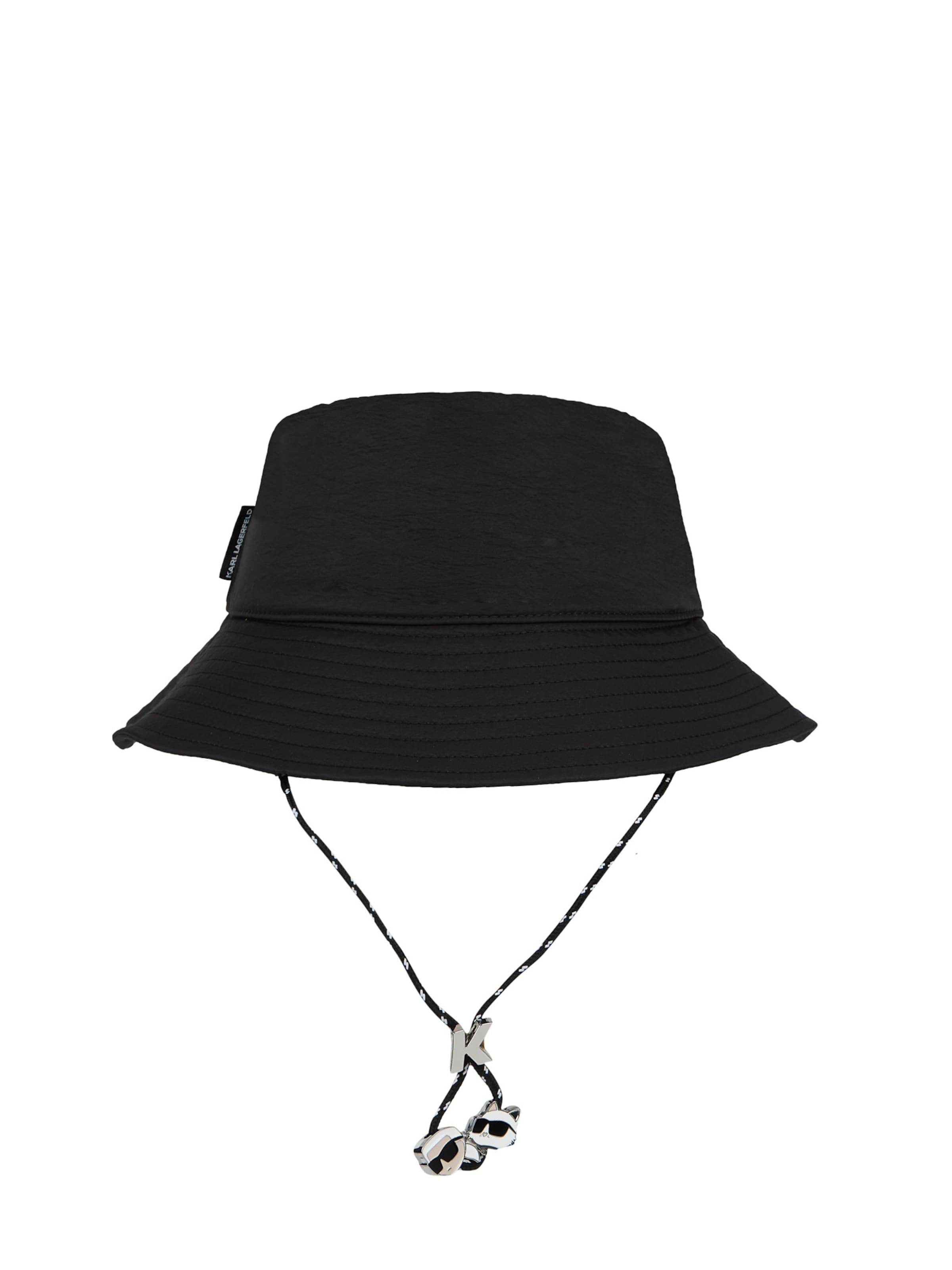 melns Karl Lagerfeld Hūte 'Ikon'