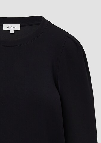 s.Oliver Sweatshirt in Schwarz