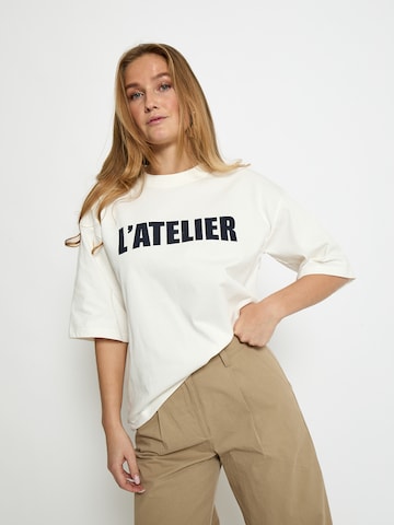 minus - Top 'Stine' en blanco: frente