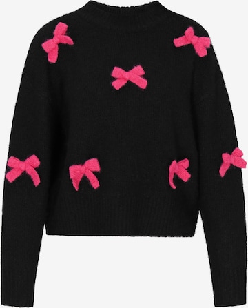 MYMO Oversized trui in Zwart: voorkant