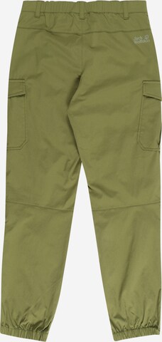 Tapered Pantaloni per outdoor 'Treasure Hunter' di JACK WOLFSKIN in verde