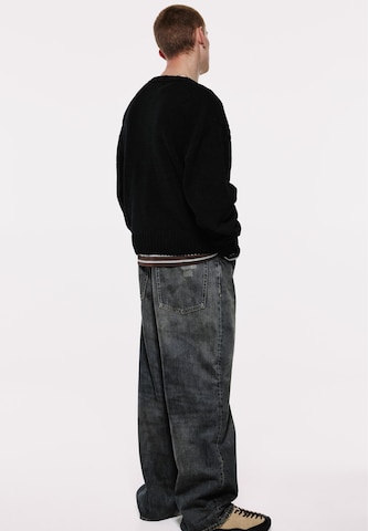 Pull&Bear Пуловер 'NEW HAVEN' в черно
