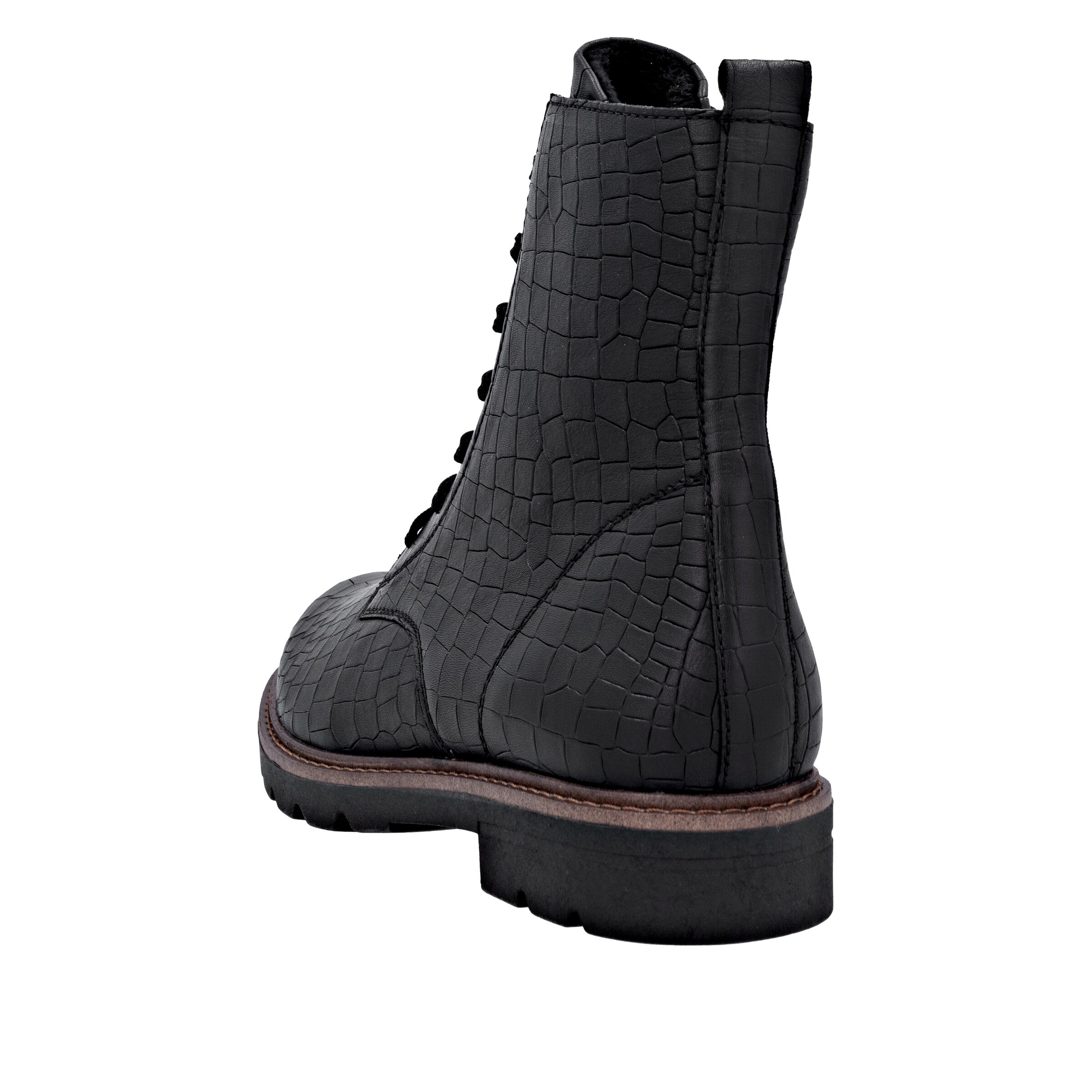 REMONTE Schnürstiefelette in Schwarz