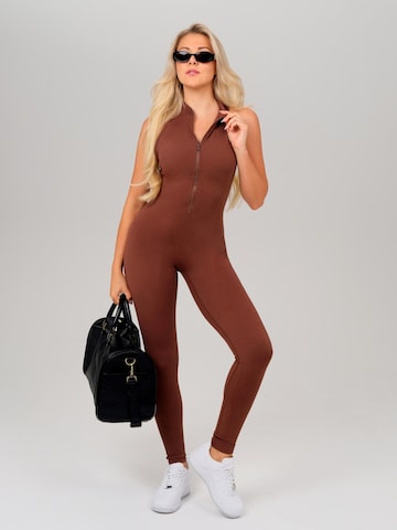 FemmeTone Jumpsuit 'Briseida'‌‌‌‌‌ in Braun