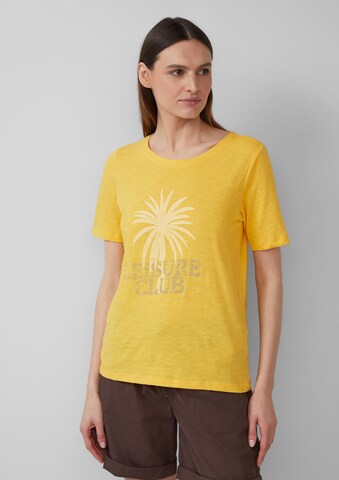 T-shirt s.Oliver en jaune : devant