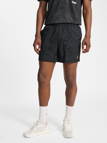 Regular Pantalon de sport Hummel en noir : devant