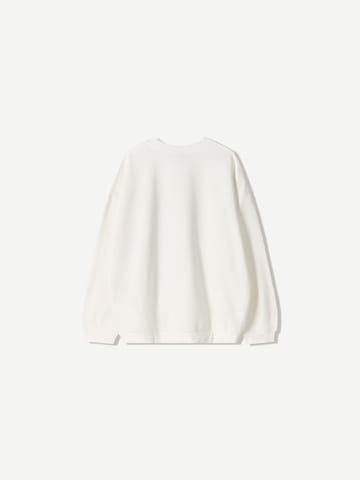 Sweat-shirt Bershka en blanc