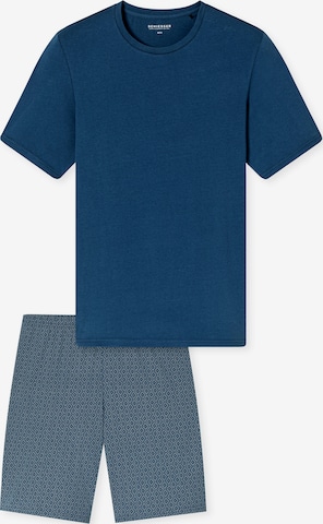 Pyjama court 'Casual Essentials' SCHIESSER en bleu : devant