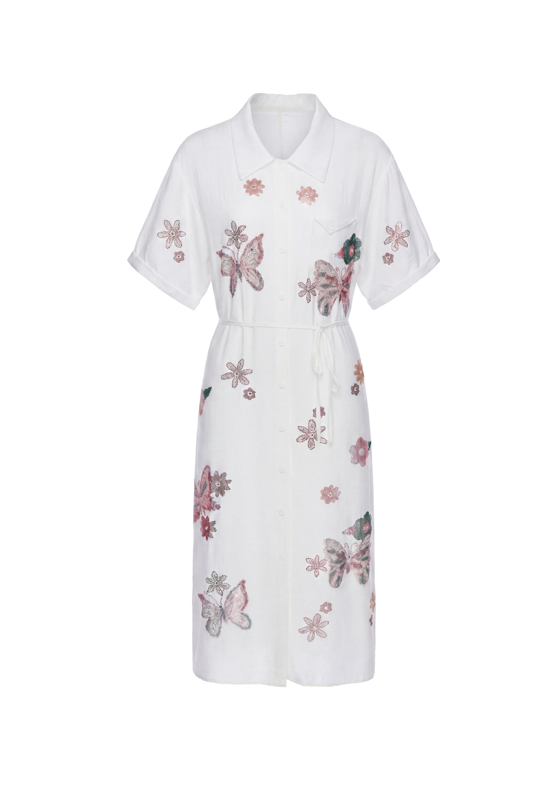 faina Shirt dress 'Glow' in White: front