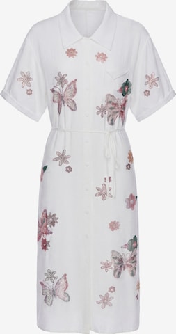 faina Shirt dress 'Glow' in White: front