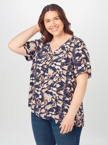 Zizzi Blouse in Blue: front