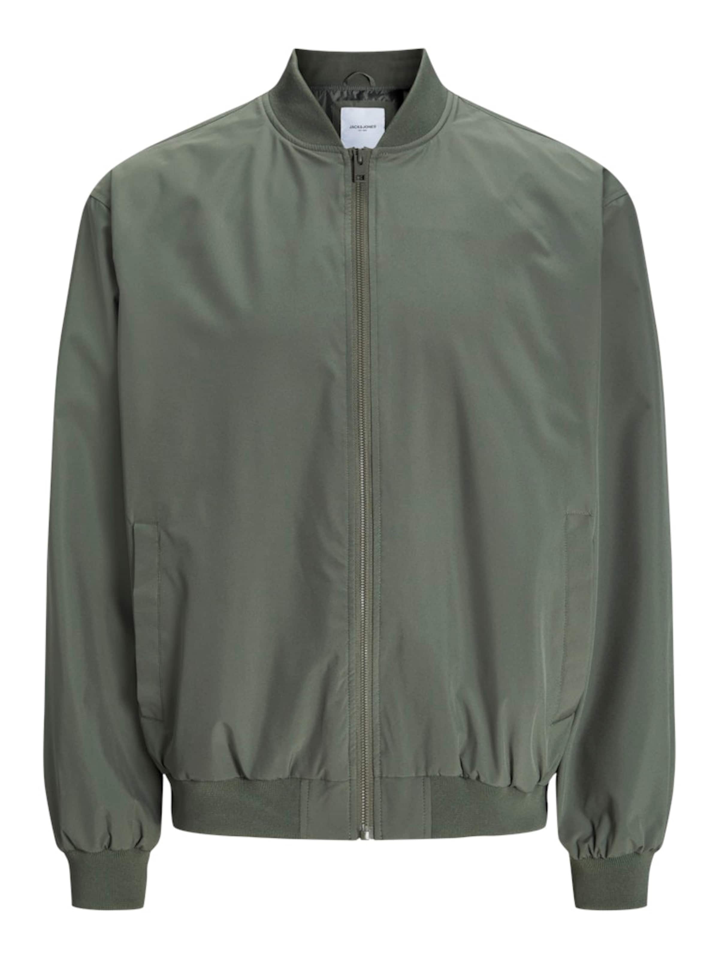 JACK & JONES Φθινοπωρινό και ανοιξιάτικο μπουφάν 'JJECharge' σε πράσινο: μπροστά