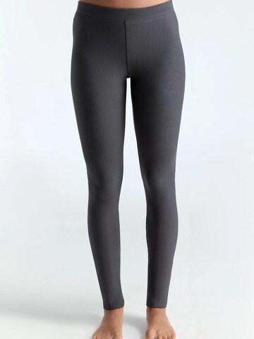 Leela COTTON Skinny Leggings 'Damen Warm Leggings' in Grey