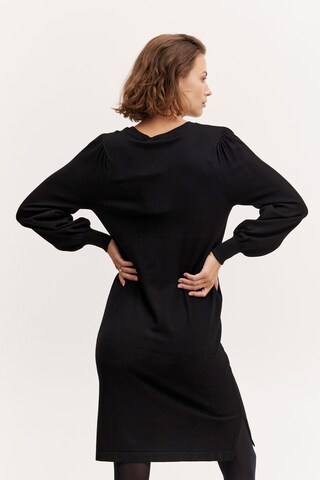 Robes en maille 'BLUME' Fransa en noir
