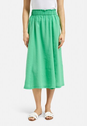 Milano Italy Midirock mit Elastikbund in Grün: Vorderseite