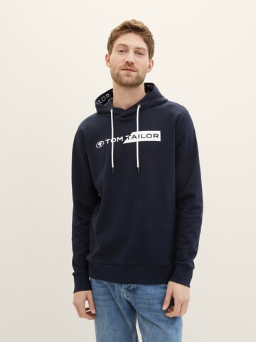 Sweat-shirt TOM TAILOR en bleu : devant