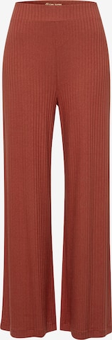 Pantalon 'Michelle' Les Lunes en marron : devant