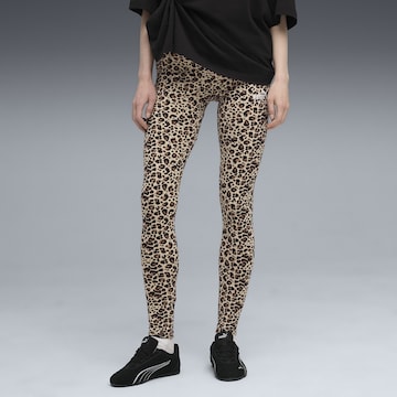 PUMA Skinny Leggings 'Essentials' in Beige: front