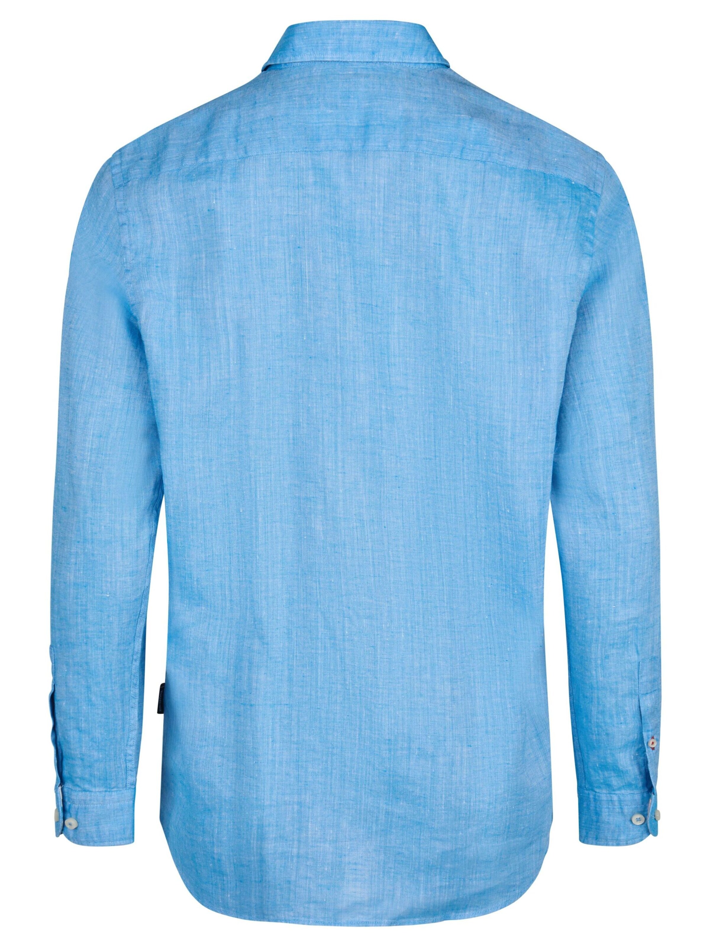 HECHTER PARIS Regular Fit Hemd in Blau