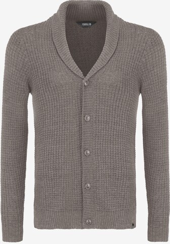 !Solid Knit Cardigan 'Marapa' in Grey: front