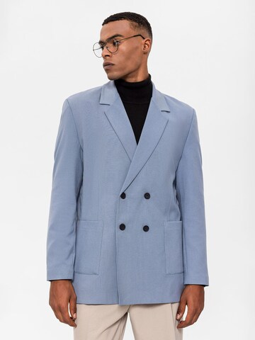 Coupe regular Veste de costume Antioch en bleu