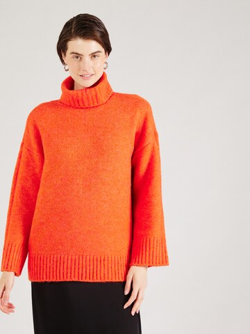 Pull-over 'PCNANCY' PIECES en orange : devant
