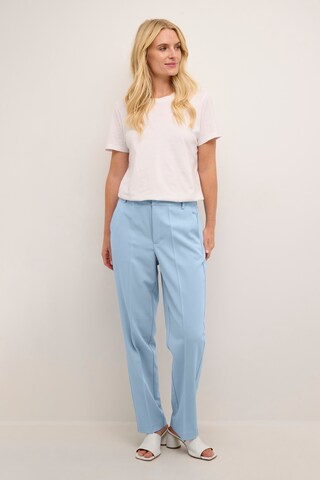 Kaffe Regular Pantalon 'Sakura' in Blauw