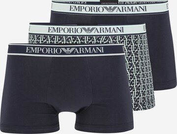 Emporio Armani Шорты Боксеры в Синий: спереди