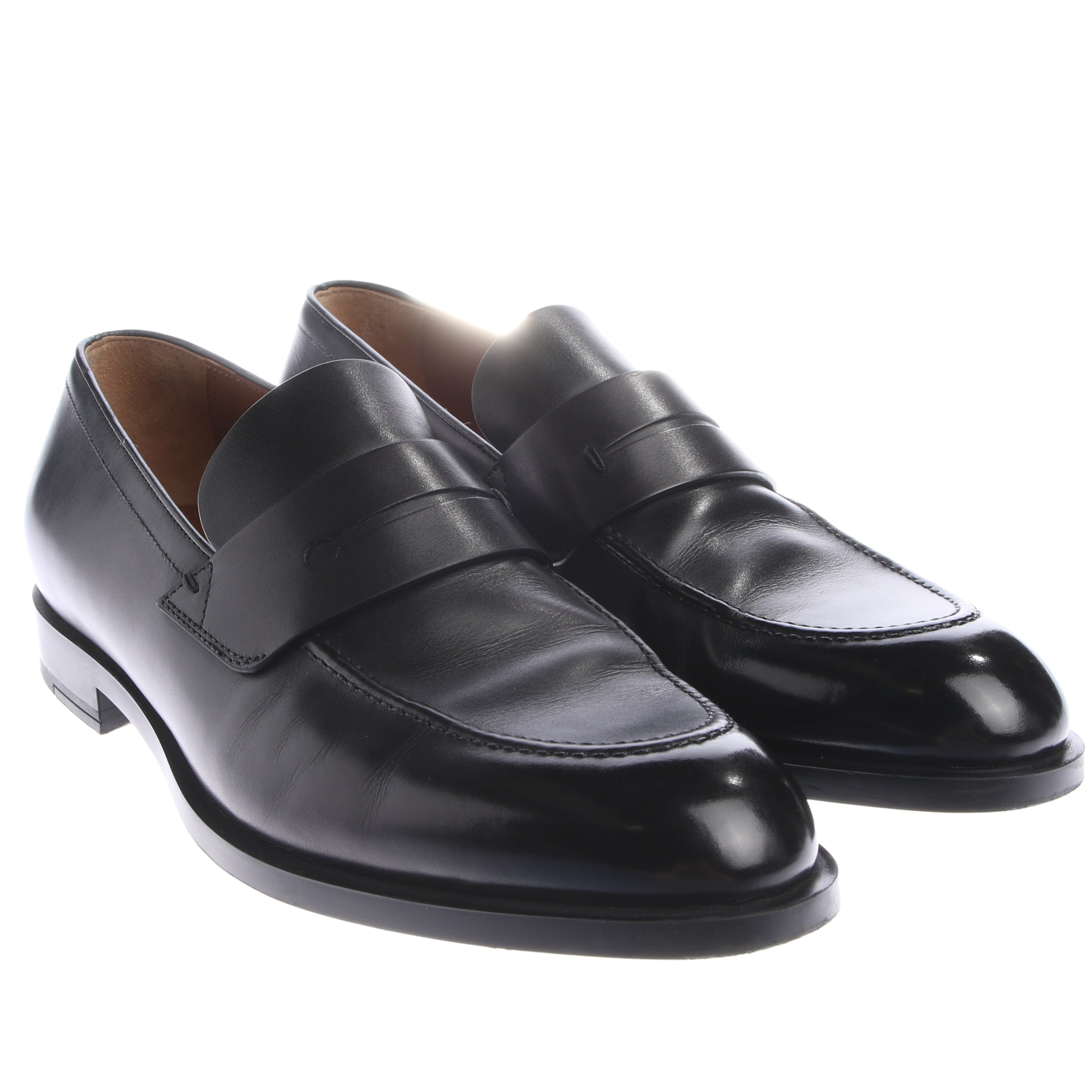 Zegna Halbschuhe 44 in Schwarz: Vorderseite