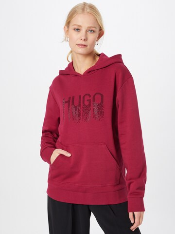 HUGO Sweatshirt 'Dasara' in Rot: predná strana