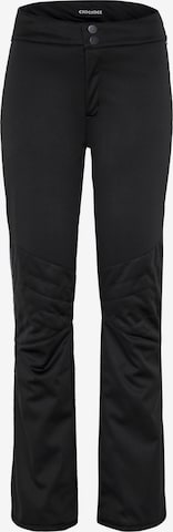CHIEMSEE Slimfit Športne hlače 'Cabadelo' | črna barva: sprednja stran