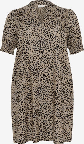 KAFFE CURVE Платье 'KC Beathea' в Бежевый: спереди