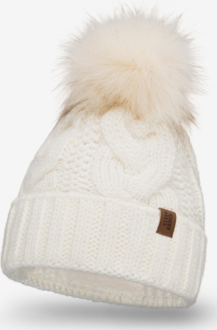 Vivisence Mütze '7014' in Beige: Vorderseite