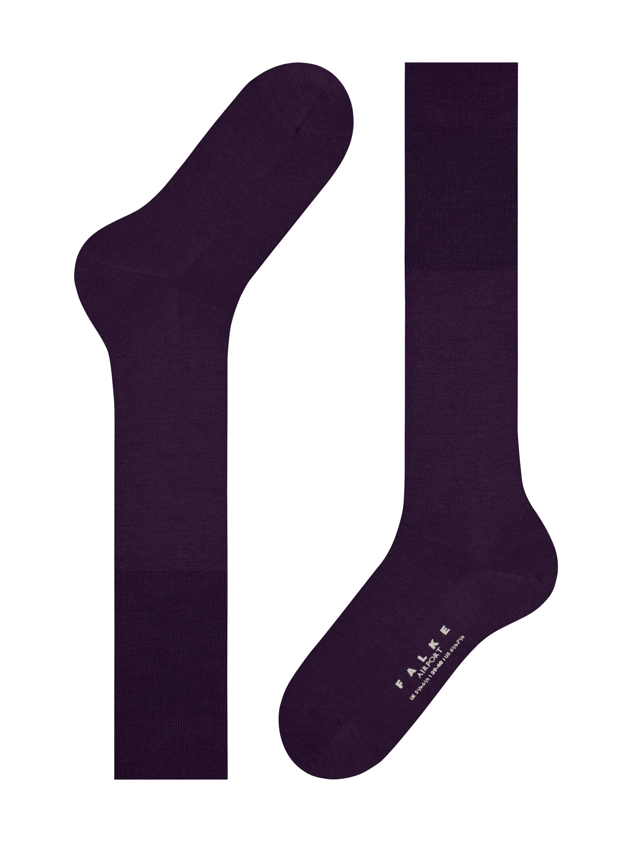 FALKE Knee High Socks 'Airport' in Purple