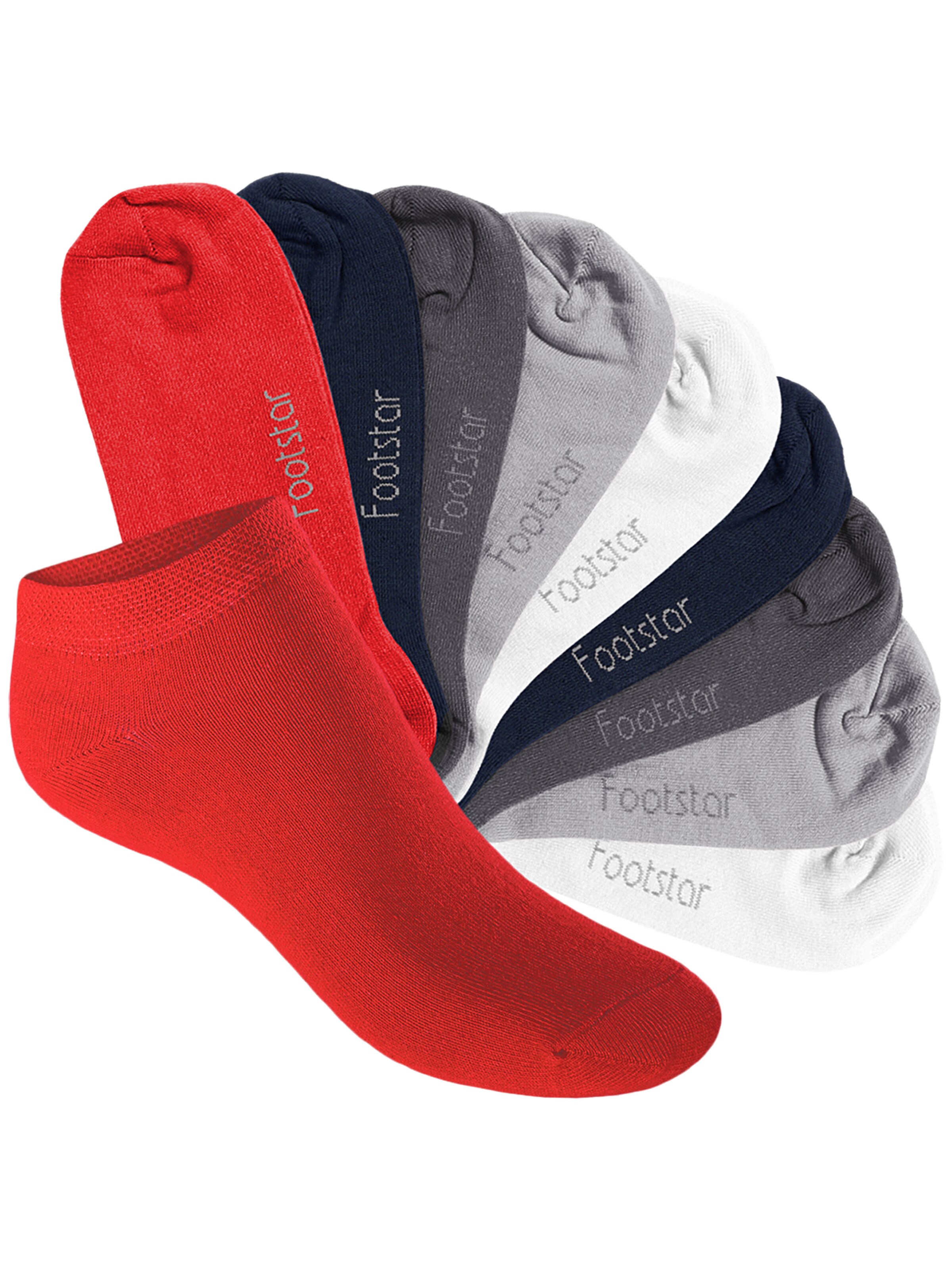 footstar Socken 'EVERYDAY! Kinder'‌ in Rot: Vorderseite