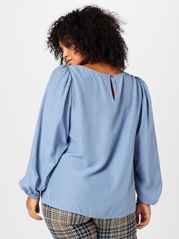 KAFFE CURVE Bluse 'Catja' in Blau