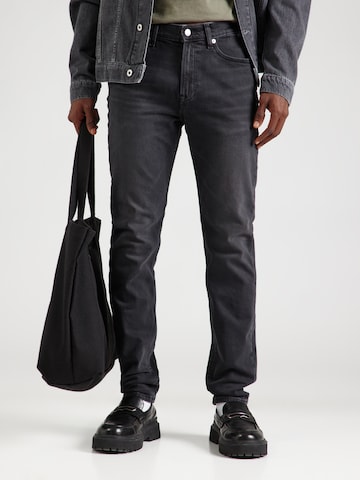 Calvin Klein Jeans Slim fit Jeans 'ESSNTL' in Black: front