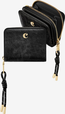 Cacharel Peněženka 'Card wallet with flap Philomène' – černá: přední strana