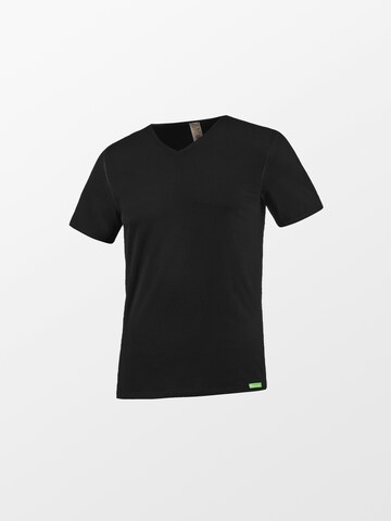 kleiderhelden Undershirt 'SoulShirt' in Black: front