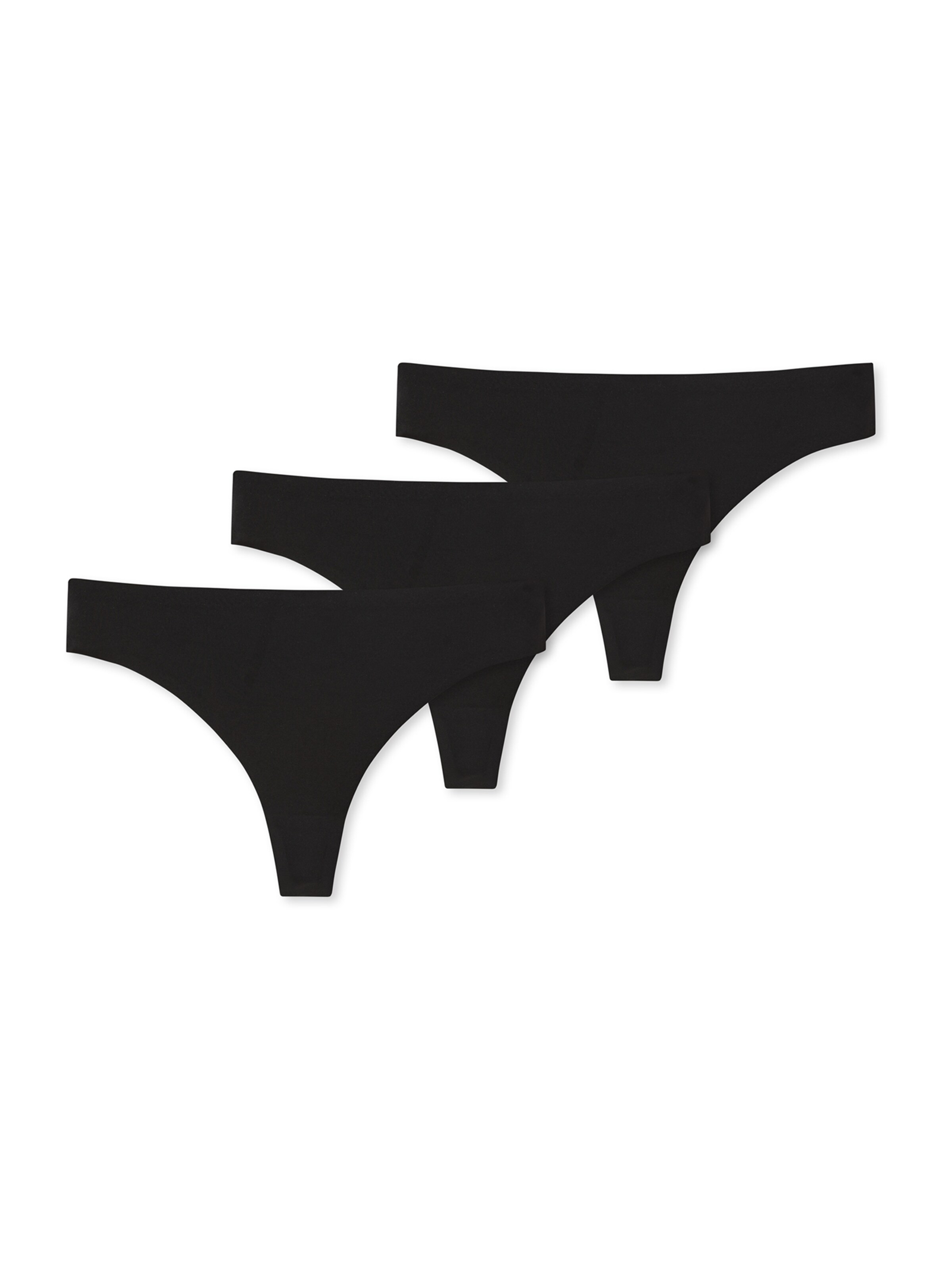 SCHIESSER String ' Invisible Soft ' in Schwarz: Vorderseite