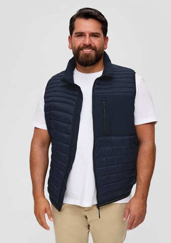 s.Oliver Bodywarmer in Blauw: voorkant