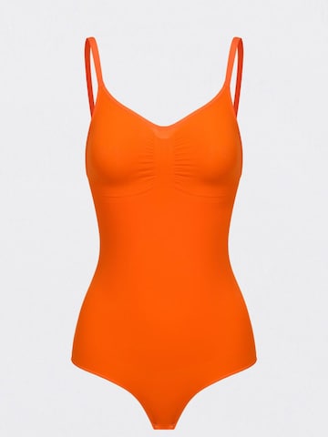 cfab Shaping bodysuit 'Sculpting Shapewear mit String' in Orange: front