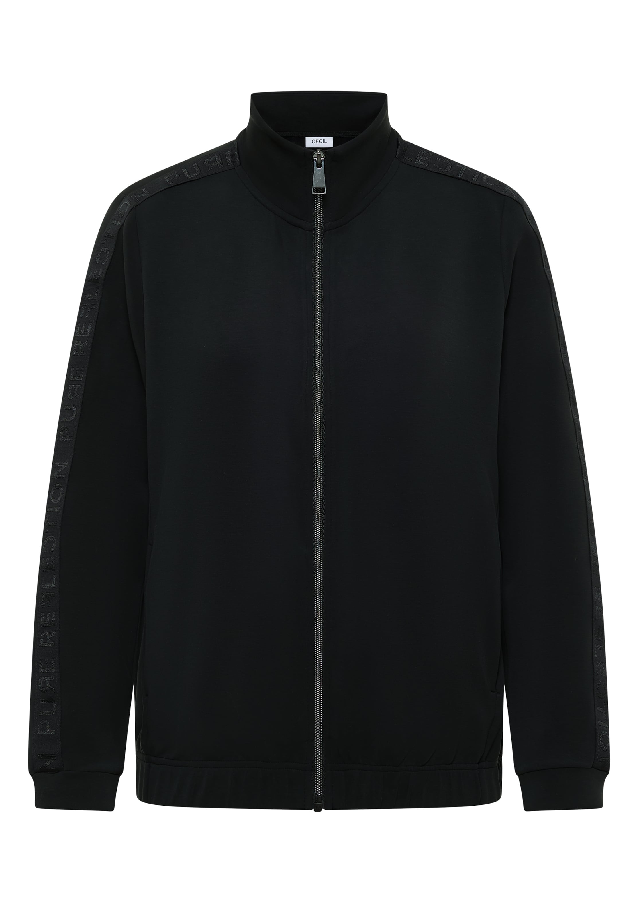 CECIL Knit Cardigan in Black: front