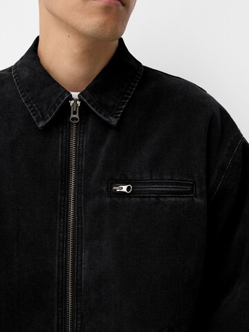 Veste mi-saison Bershka en noir