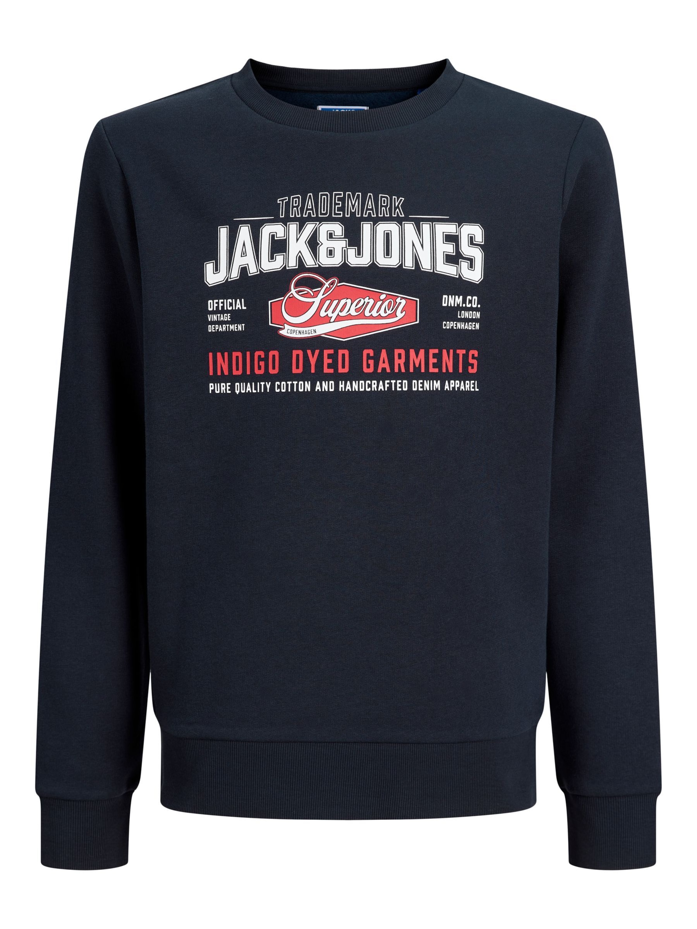 Jack & Jones Junior - Sudadera en azul: frente